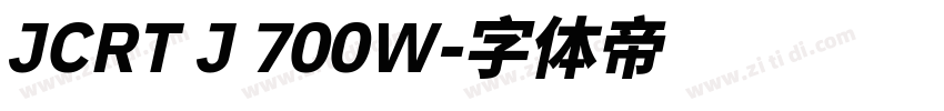 JCRT J 700W字体转换